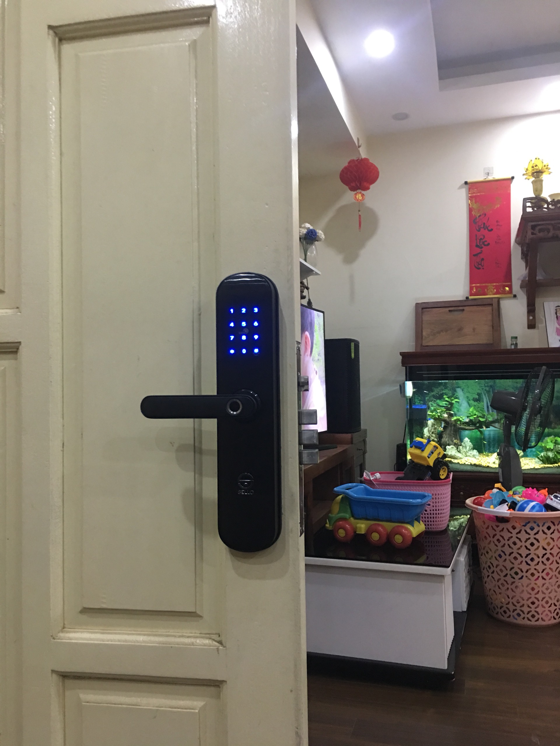 Lắp đặt khóa SELLO I2 Black tại căn hộ 21.05 Tân Tây Đô - Đan Phượng