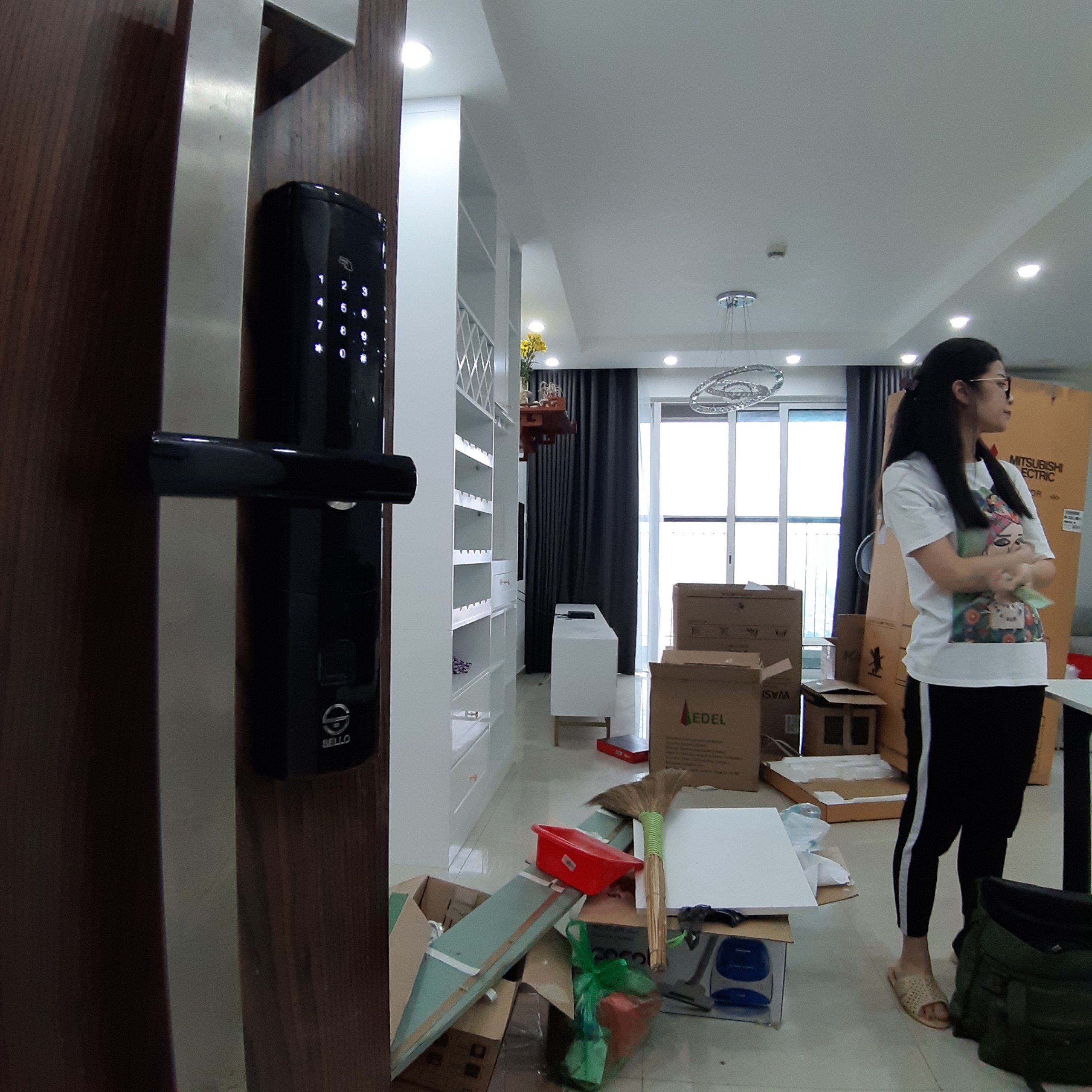 Lắp đặt khóa SELLO I9  tại Chung cư Seasons Avenue Hà Đông