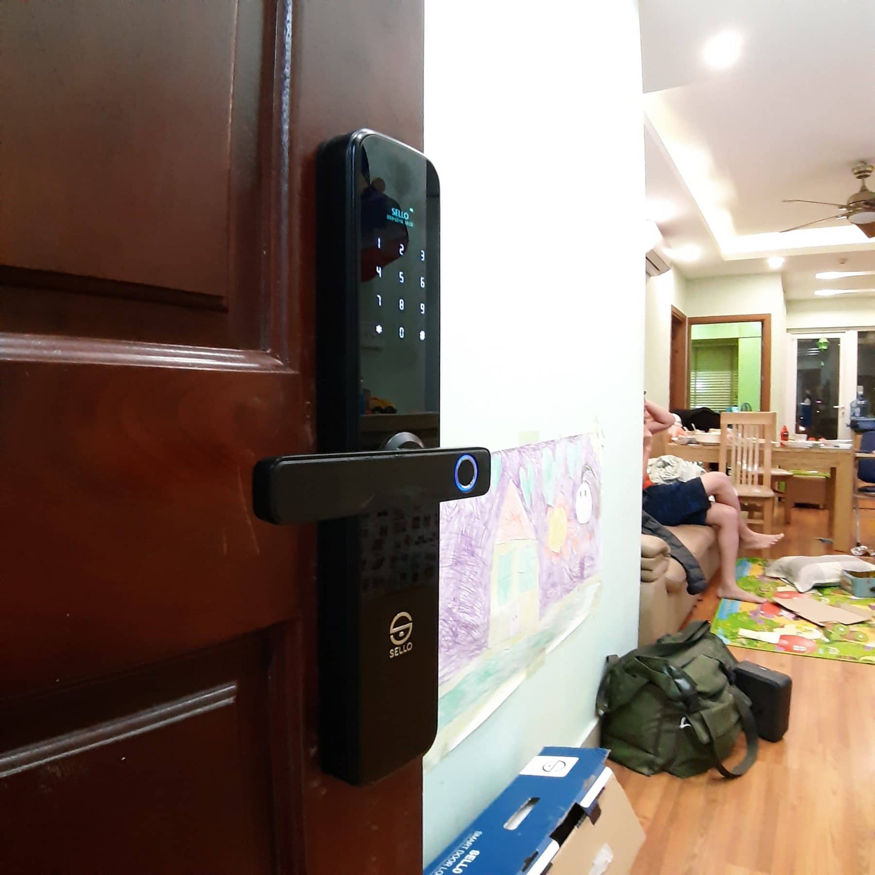 Lắp đặt khóa SELLO B2 Black tại chung cư Gimek - An Khánh