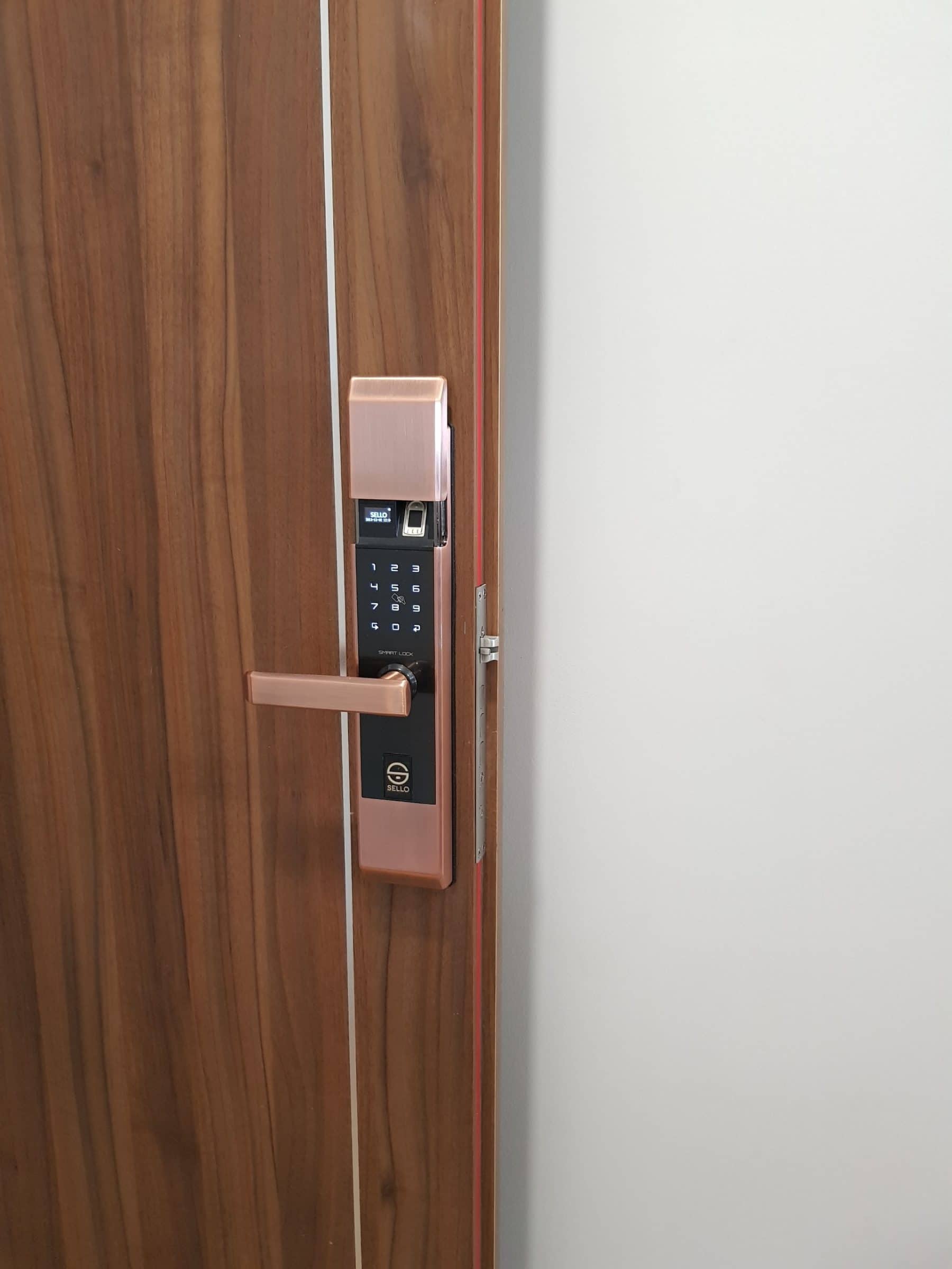 Chung cư Anland - Dương Nội lắp khóa cửa B101 Gold