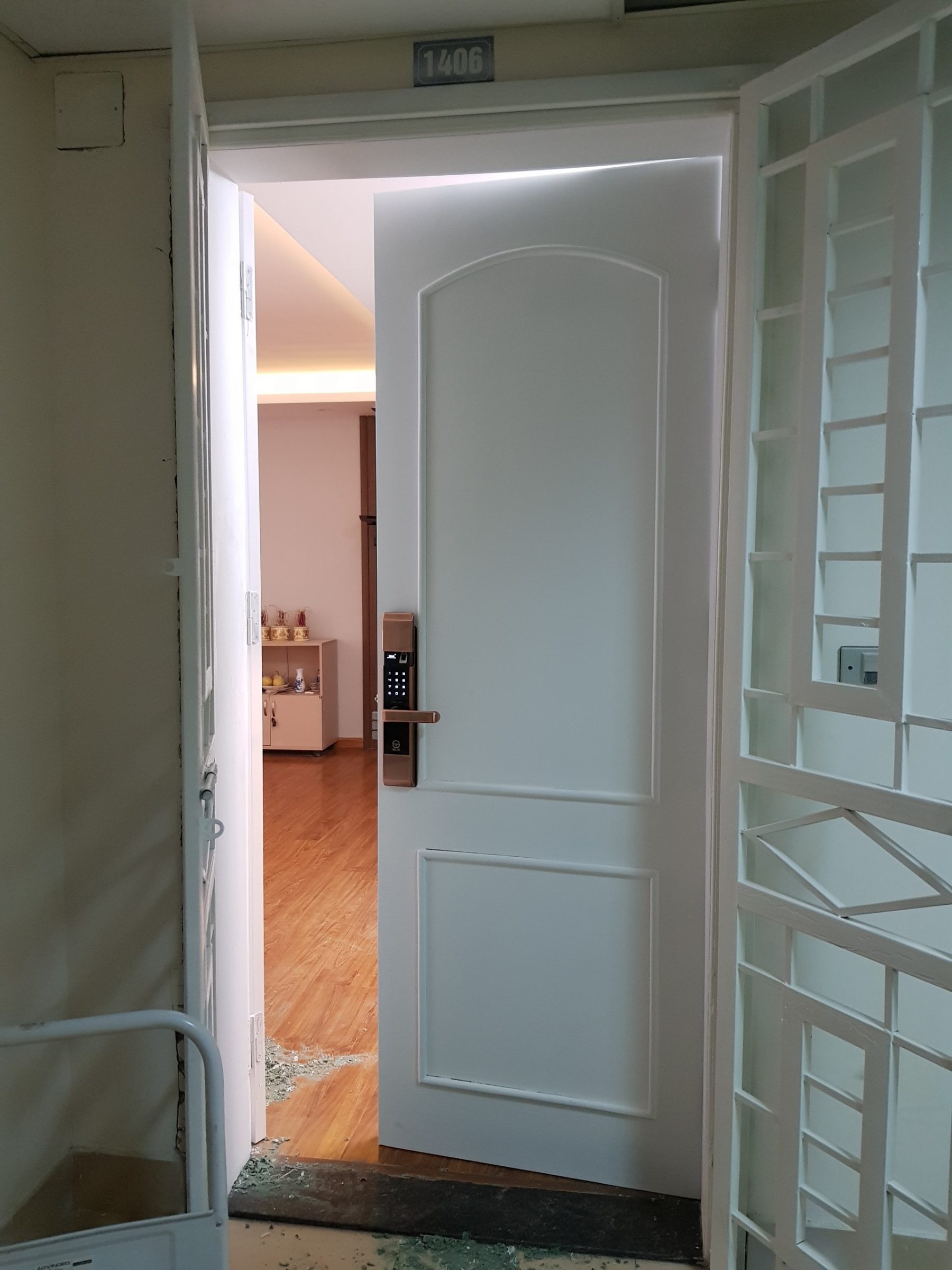 Khóa cửa SELLO B101 được lắp tại Chung cư Berive - Long Biên