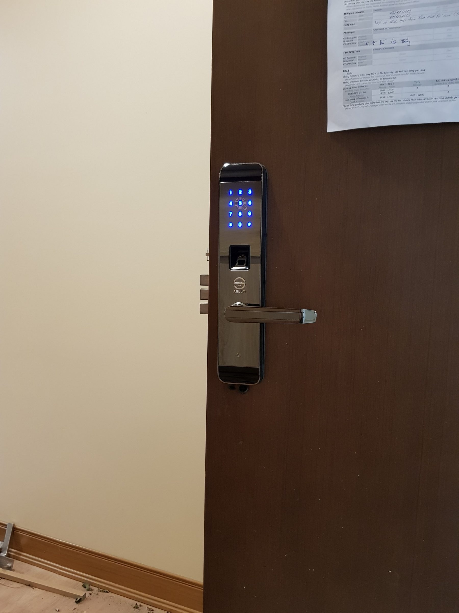 Lắp đặt khóa SELLO Tại chung cư Imperia Sky Garden 423 Minh Khai