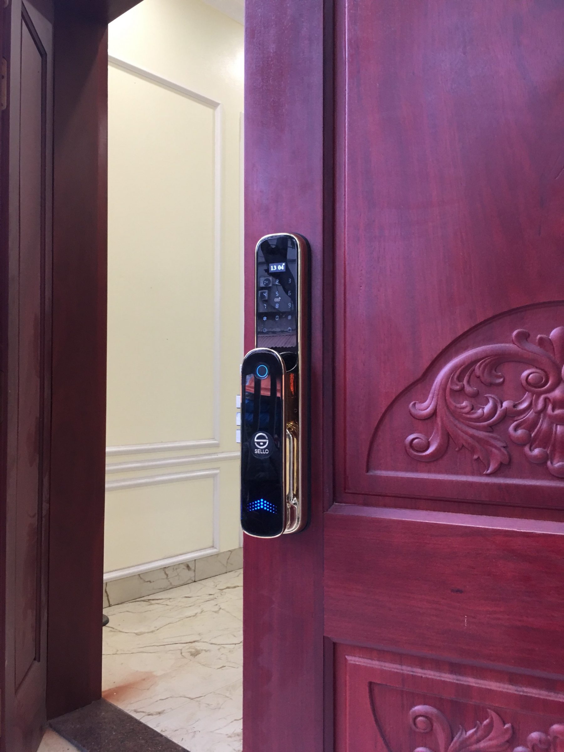 Lắp khóa cửa SELLO A6 Automatic tại Khoái Châu- Hưng Yên