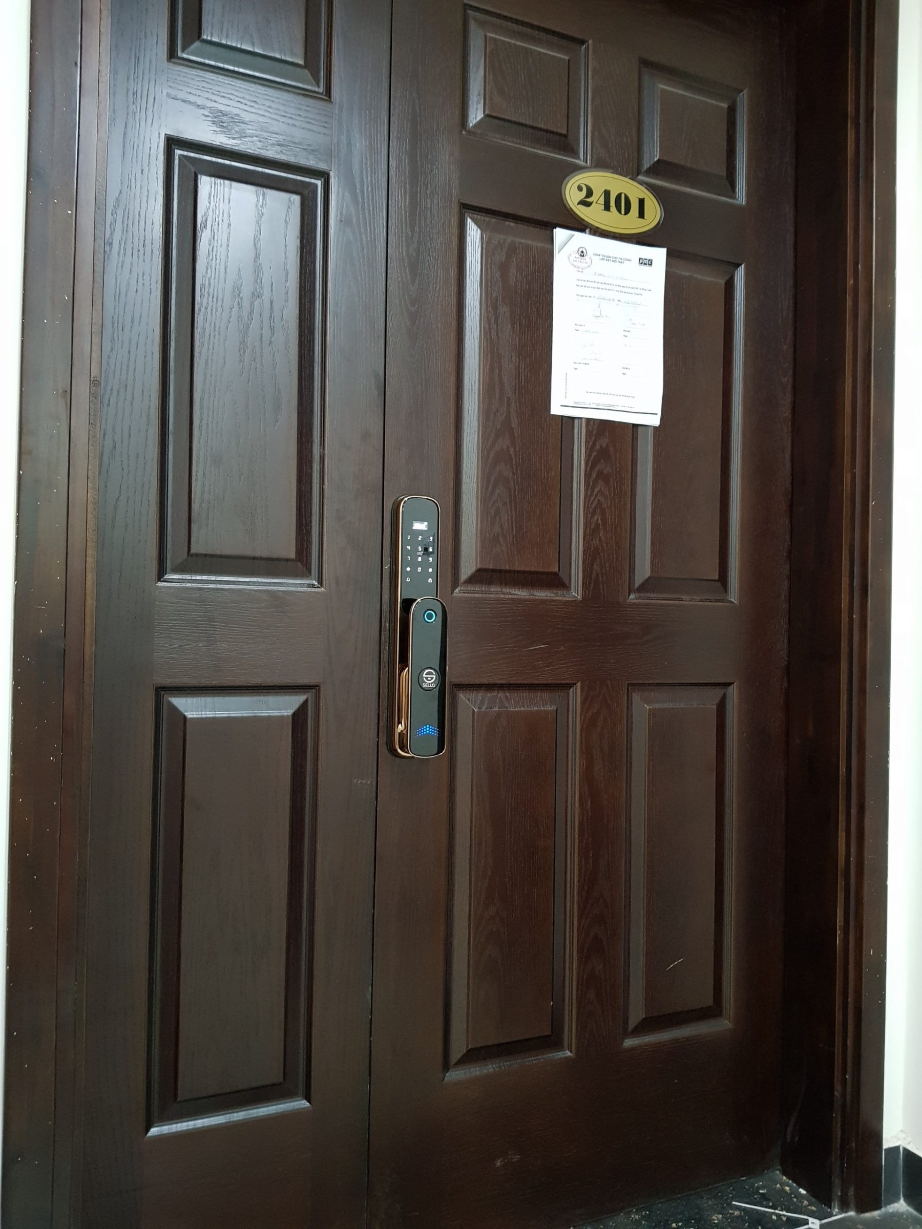 Lắp khóa cửa SELLO A6 tại khu A10 Nguyễn chánh - Yên Hoà - Cầu giấy