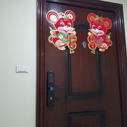 Chung cư @Home tại 987 Tam Trinh - Hoàng Mai lắp khóa SELLO B2 Black