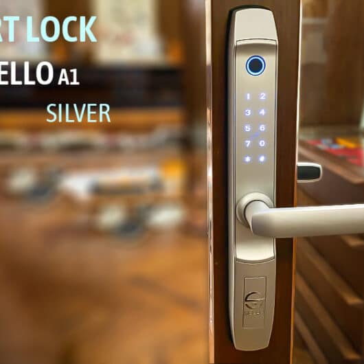 Khóa cửa lùa | Các mẫu khóa vân tay cửa lùa kính thông minh