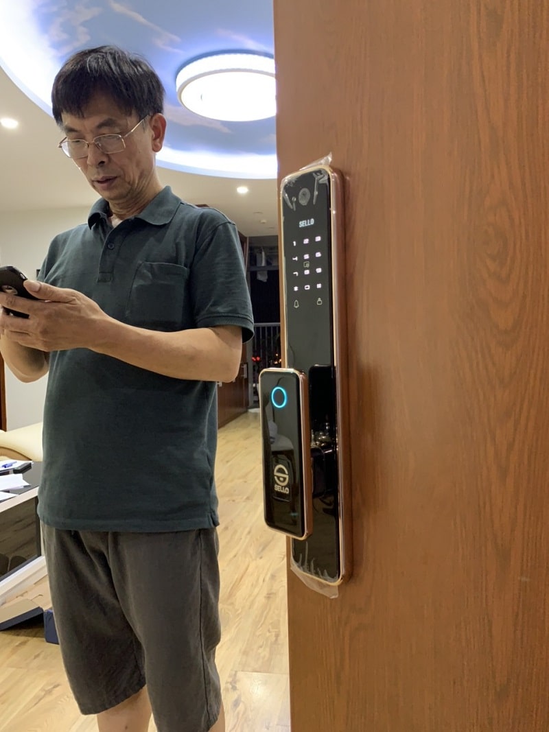 Lắp đặt khóa SELLO S3 tại Văn quán hà đông